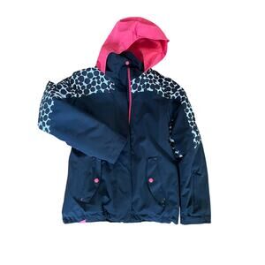 Girls Roxy black and pink ski coat